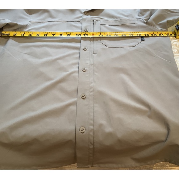 Columbia Shirt Men’s Size Medium Omni Wick Button Down Shirt Grey - Picture 6 of 11